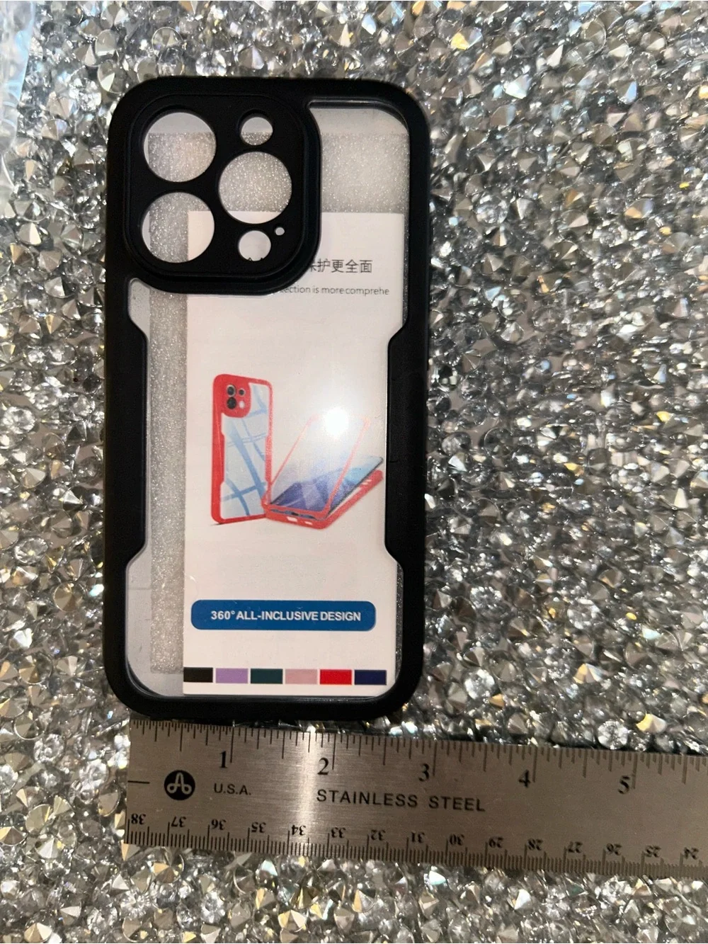 Black Transparent Bumper Phone Case - Compatible Mobile Protection